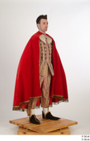  Photos Man in Historical Dress 28 16th century a poses red cloak whole body 0008.jpg